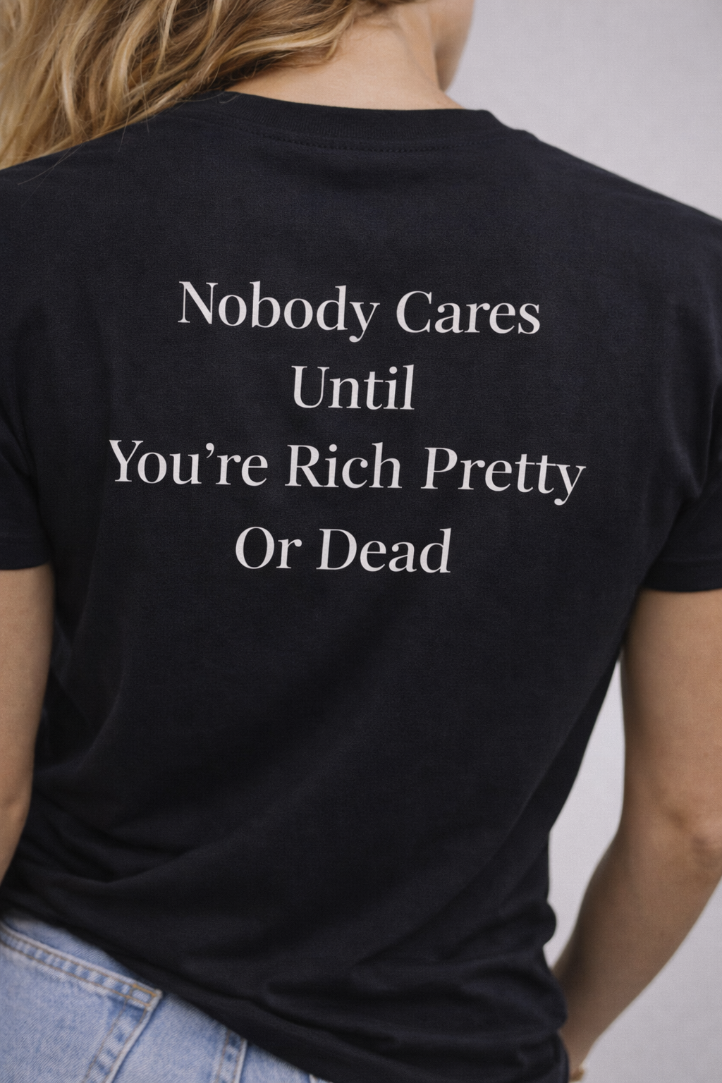 Nobody Cares T-Shirt (Black)