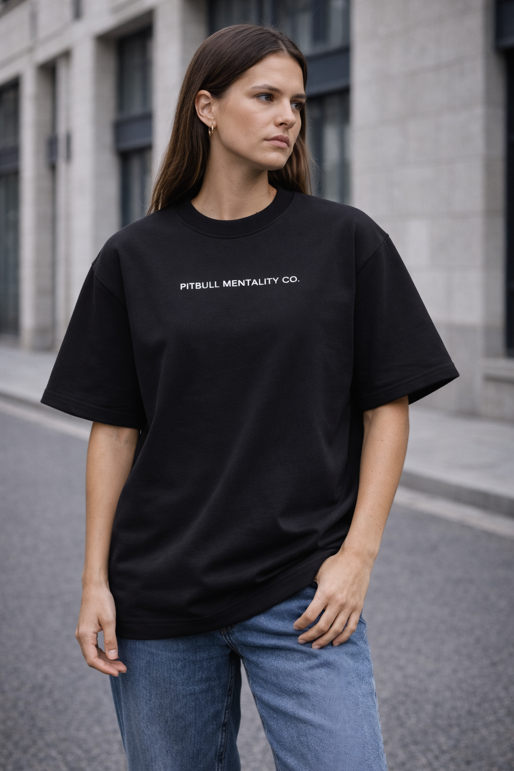 CHASE THE GRIND – Black Oversized T-Shirt